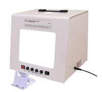 guoyjmm Studio Fotografico Professionale con Luce Softbox, Quattro Luci di Riempimento/Luminosità Regolabile, Tenda Softbox per Riprese di Gioielli con Piatto Girevole Elettrico, per Cosmetici,T30