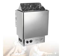 guoyjmm Stufa per Sauna, Stufa Elettrica in Acciaio Inox da 4,5/6/8/9 Kw, Stufa per Bagno Turco con Comandi Integrati, Timer da 3 Ore e Temperatura Regolabile, Stufa per Sauna a Vapore Secco,8KW-220V