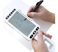 guoyjmm Videoingranditore Digitale Portatile da 5,0 Pollici per Ipovedenti Ausilio Visivo per Lettura 2X-48X Zoom, 26 modalità Colore, per Anziani, Ipovedenti,White