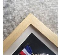 Guoyoocc Cornice per medaglia in Legno massello,Cornice per Scatola 3D Profonda,Scatola per medaglie Maratona,Scatola per Memoria per medaglie,portafoto per medaglia a Parete