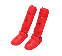 Guoyoocc Paratibia per Kickboxing,Muay Thai,MMA,Taekwondo,Boxe,Parastinchi da Karate e Parastinchi Rimovibili,Parastinchi per Arti Marziali per Adulti Junior Bambini Adolescenti (4 Taglie)