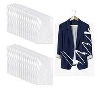 GUOYOU 30 Pezzi Plastica Custodie per Abiti, Trasparente Copriabiti Antipolvere, Appendibili Antipolvere Custodia Porta Abiti da Armadio, Adatti per Camicie Giacche Maglioni (60 x 90CM)