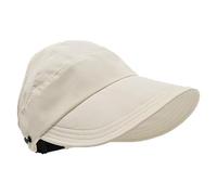 GUOYOU Cappello Donna Estivo UPF 50+ Ampio Tesa Cappello Sole Donna Regolabile Pieghevole cappelli Estivi Donna Traspirante Berretto Con Visiera per Viaggi e Spiaggia All'aperto (Bianco)