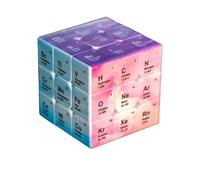 GUOYOU Cube Magique 3X3 Cube de Vitesse 3X3 Rubiscube 3X3 Cube Tableau Périodique Chimique Mini Cube Magique 3D Jeu de Puzzle pour Enfants Adultes Magique Cube Sans Autocollant