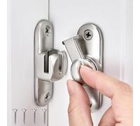 GUOYOU Serratura Porta Scorrevole 90/180 Gradi con Viti per Cucine Camera