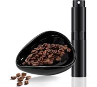 GUOYOU Set di tazze dosatrici professionali per caffè, accessori per caffè, con vassoio dosatore in ceramica a chicchi di caffè e bottiglia spray per tè, chicchi di caffè, casa, bar, casa da tè