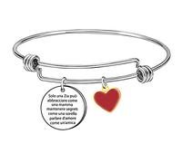 GUOYU Zia Bracciale Donna Braccialetto Ciondolo Con Incisione Solo una Zia Può Abbracciare Come una Mamma, Mantenere Segreti come una Sorella Regalo di Compleanno,Regalo di Natale