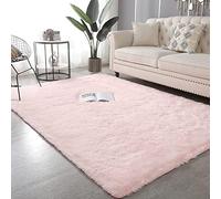 GUOYUYU Agnello Pecora Tappeto 100x160cm Lungo Soggiorno Soffice Peloso Soggiorno Tappeto Shaggy Pelo Lungo Morbido per Bambini Play Home Decorate Soggiorno, Rosa Chiaro