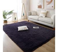 GUOYUYU Pelliccia Sintetica Tappeto 100x180cm Morbida Robusto Lavabile Soggiorno Tappeto Finta Pelle Pecora Faux Pelliccia per Bambini Play Home Decorate Soggiorno, Nero