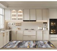 GUOYUYU Tappeti Moderni Soggiorno 75 x 160 cm Disegno Geometrico 3D, Tappetino da Cucina Antiscivolo Impermeabile per Corridoi, Cucine, Bagni, C