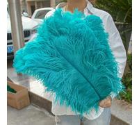 GUOZHAN 10 Pezzi/Lotto Piume di Struzzo Bianche Naturali 15-50 cm Grandi Piume per Decorazioni per la casa e Matrimoni centrotavola da Tavolo Artigianato