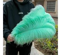 GUOZHAN 10 Pezzi/Lotto Piume di Struzzo Bianche Naturali 15-50 cm Grandi Piume per Decorazioni per la casa e Matrimoni centrotavola da Tavolo Artigianato
