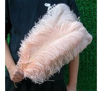 GUOZHAN 10 Pezzi/Lotto Piume di Struzzo Bianche Naturali 15-50 cm Grandi Piume per Decorazioni per la casa e Matrimoni centrotavola da Tavolo Artigianato