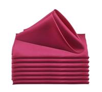GUOZHAN 12 tovaglioli da tavola in Raso da 45x45 cm, fazzoletti in Tessuto Morbido per Decorazioni per Feste di Matrimonio, Compleanno, Natale, casa, strofinaccio