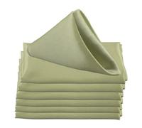 GUOZHAN 12 tovaglioli da tavola in Raso da 45x45 cm, fazzoletti in Tessuto Morbido per Decorazioni per Feste di Matrimonio, Compleanno, Natale, casa, strofinaccio
