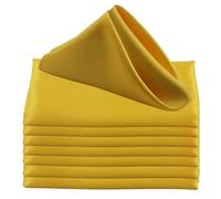 GUOZHAN 12 tovaglioli da tavola in Raso da 45x45 cm, fazzoletti in Tessuto Morbido per Decorazioni per Feste di Matrimonio, Compleanno, Natale, casa, strofinaccio