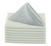 GUOZHAN 12 tovaglioli da tavola in Raso da 45x45 cm, fazzoletti in Tessuto Morbido per Decorazioni per Feste di Matrimonio, Compleanno, Natale, casa, strofinaccio