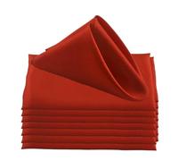 GUOZHAN 12 tovaglioli da tavola in Raso da 45x45 cm, fazzoletti in Tessuto Morbido per Decorazioni per Feste di Matrimonio, Compleanno, Natale, casa, strofinaccio