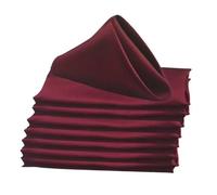GUOZHAN 12 tovaglioli da tavola in Raso da 45x45 cm, fazzoletti in Tessuto Morbido per Decorazioni per Feste di Matrimonio, Compleanno, Natale, casa, strofinaccio