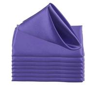 GUOZHAN 12 tovaglioli da tavola in Raso da 45x45 cm, fazzoletti in Tessuto Morbido per Decorazioni per Feste di Matrimonio, Compleanno, Natale, casa, strofinaccio