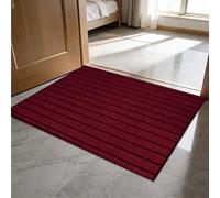 GUOZHEN Tappeto Lavabile 60 x 80 cm Lavabile, Resistente Allo Sporco Zerbino Resistente e Antiscivolo Varie Misure per Casa O Ufficio, Rosso
