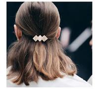 Guozihao Vintage quadrato fermaglio per capelli francese quadrato clip per capelli donna copricapo