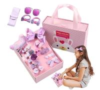 Gupcaqosjw Accessori per capelli bambine, accessori per capelli per bambini per ragazze - Bows Clip per capelli per ragazze per bambini,Set di 18 a forcina elegante, set di padelle fate assortite per