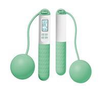 Gupcaqosjw Corda per saltare con contatore, corda per saltare senza corda, corda per saltare con palla gravit-y, corda per saltare per adulti, corda per saltare senza fili con calorie, cronometraggio