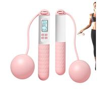 Gupcaqosjw Corda per saltare con contatore, corda per saltare senza corda, corda per saltare con palla gravit-y, corda per saltare per adulti, corda per saltare senza fili con calorie, cronometraggio