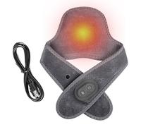 Gupcaqosjw Fascia termica per il collo, regolabile a 3 temperature, magnetica, strumento per massaggi - per alleviare il disagio, dolori muscolari, rigidità, uomini, anziani, ufficio, casa, compleanno