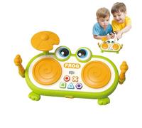 Gupcaqosjw Giocattoli Musicali | Strumenti Musicali Per Prima Infanzia - Strumenti A Percussione Con Rana Luminosa Ideali Per Casa e Attività Ludiche