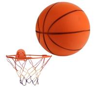 Gupcaqosjw Pallacanestro Silenziosa per Palleggiare in Silenzio - Palla Da Basket Ad Alta Densità Silenziosa Per Interni,Facile Presa e Rimbalzo Migliore per Bambini Ragazze e Famiglia