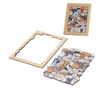 Gupcaqosjw Puzzle Per Adulti,Gioco Da Tavolo A Tema Gatto - Puzzle In Legno | Per Serata Di Giochi In Famiglia Giorno Di Pioggia Raduno Festivo Attività Sociale Del Fine Settimana Festa Per Le Vacanze