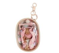 Gupcaqosjw Simpatico portachiavi, mini ciondolo in silicone per bambola, da donna, per ragazze e dai 3 anni in su, per feste di compleanno, zaino per la scuola