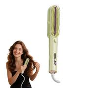Gupcaqosjw Spazzola Piastra per Donne - Pettine Ionico per Capelli Ricci - Design Antiscottature Spazzola Riscaldata Portatile