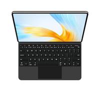 GUPENAA Custodia con Tastiera per Huawei MateBook E 12.6 2022, Supporto a Sbalzo Fluttuante Magic, Retroilluminazione A 7 Colori, Trackpad Integrato,Nero,English