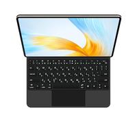 GUPENAA Custodia con Tastiera per Huawei MatePad 11.5" S 2024, Supporto a Sbalzo Fluttuante Magic, Retroilluminazione A 7 Colori, Trackpad Integrato,Nero,Hebrew