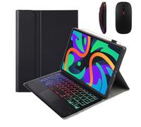 GUPENAA Custodia con Tastiera per Lenovo Tab M10 3rd Gen-TB-328FU Display 10.1" con Touchpad, 7 Colori Retroilluminati, Tastiera Bluetooth Wireless Rimovibile Magnetica con Mouse