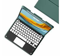 GUPENAA Custodia con Tastiera per Redmi Pad SE 11" 2023 con Touchpad, Portamatite Incorporato, Tastiera Bluetooth Wireless Rimovibile Magnetica con Mouse,Verde