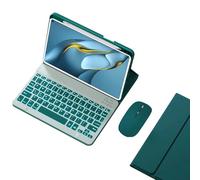 GUPENAA Verde, Custodia con Tastiera per Huawei MatePad 11.5S 2024 (TGR-WO9), Retroilluminazione a 7 Colori, Portapenne Integrato, Tastiera Bluetooth Wireless Magnetica Staccabile con Mouse