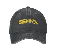 GUPUOOU Ayrton The Senna Berretto da Baseball Unisex Motorsport Cappelli in Denim Invecchiato Cappelli cap Vintage attività all'aperto Copricapo Cotone, per Tutte Le Stagioni