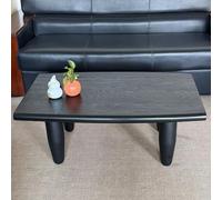 GUQASDV Japanese-Style Multifunctional Tea Table, Solid Wood Floor Table，Tatami Coffee Table Floor, Large Dining Table for Living Room Bedroom(Black,L140cm/55.1'')