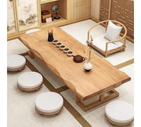 GUQASDV Wooden Japanese Floor Table, Tatami Low Coffee Table Floor, Living Room Small Low Table, Large Multi-Use Dining Table for Reception Rooms,Dining Room(78.7 * 23.6 * 13.8in)