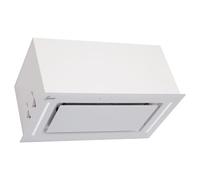 Gurari 217 PRIME - Cappa aspirante da incasso, 52 cm vetro bianco, 3 livelli, 1000 m³/h, cappa da incasso, cappa di scarico, telecomando