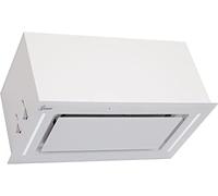 Gurari 217 PRIME - Cappa aspirante da incasso, 52 cm vetro bianco, 3 livelli, 1000 m³/h, cappa di scarico, telecomando
