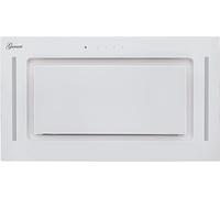 Gurari 217 WH 52 Pr, cappa da soffitto 52 cm bianca incassata con blocco di ventilazione, telaio in vetro, 3 livelli, 1000 m³/h, cappa da incasso, telecomando