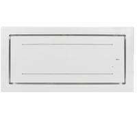 GURARI 341 WH 90, incasso 90 cm, vetro bianco, efficace, assorbente 1000 m³, cappa di circolazione d'aria, striscia LED