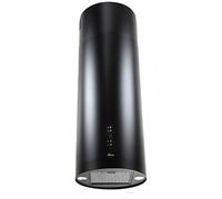 GURARI 380 36 BL Pr, cappa a colonna 36 cm,nero, 1000m³/h, 4 livelli, telecomando, per montaggio a parete