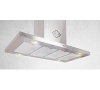 GURARI Cappa a Isola 120 cm in Acciaio Inox GCH I 431 120 IS PRIME | Motore 1000 m³/h | 4 LED | Telecomando | Modalità Scarico e Ricircolo | Design Flat con Filtro Antigrasso | Classe Energetica A