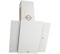 GURARI Cappa aspirante 171 60 WH Pr, cappa 60 cm, cappa senza testa, vetro bianco, 1000 m³/h, 4 livelli, schermo, aspirazione dei bordi, telecomando, cappa di scarico, ricircolo dell'aria